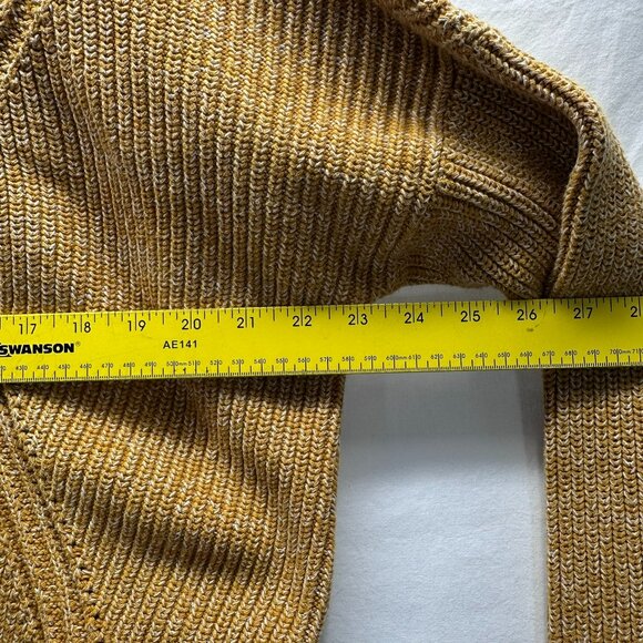Kendall & Kylie Crewneck Pullover Sweater Heather Mustard Yellow Size Large - Picture 8 of 9